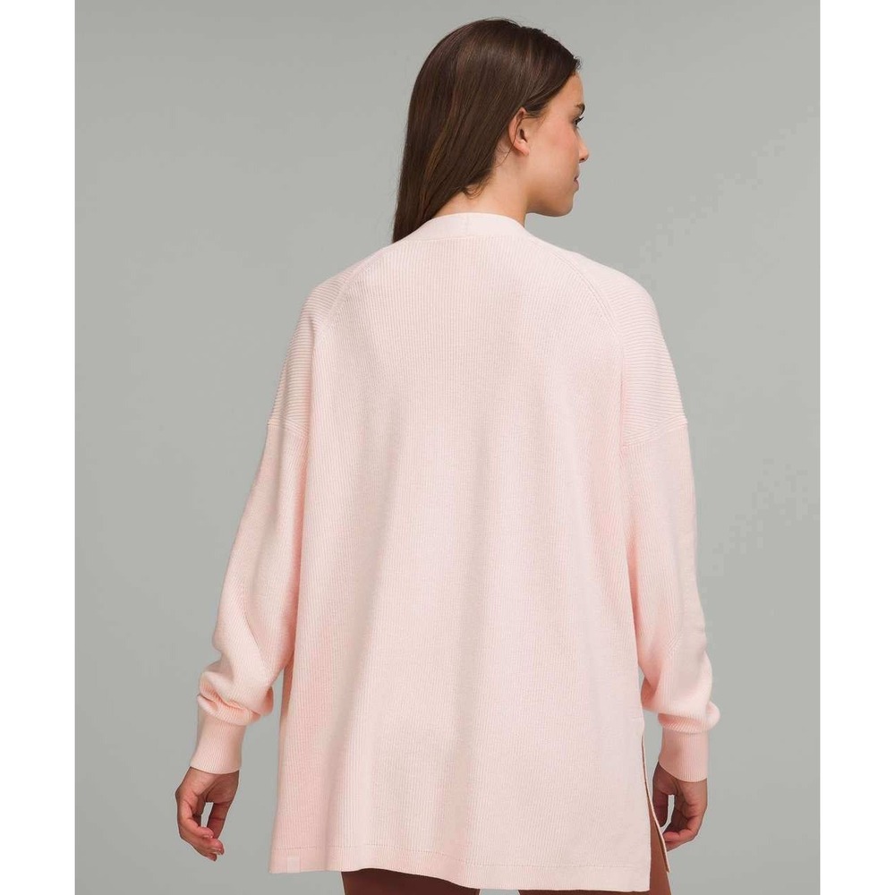 Lululemon Side Slit Sweater Wrap / Size 6 / Strawberry Milkshake - Picture 4 of 6